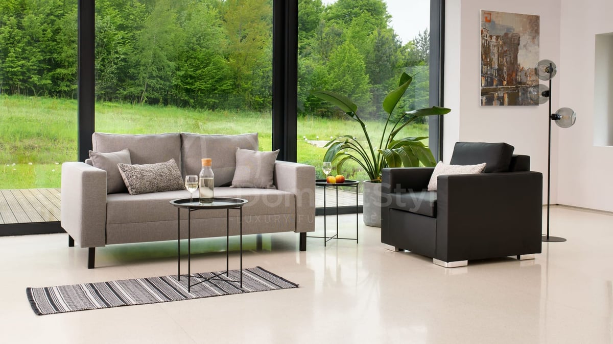 Modern upholstered furniture for the living room